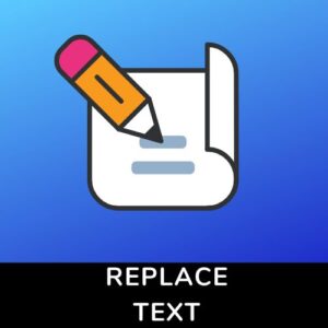 replace text